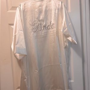 Brand new white bridal robe